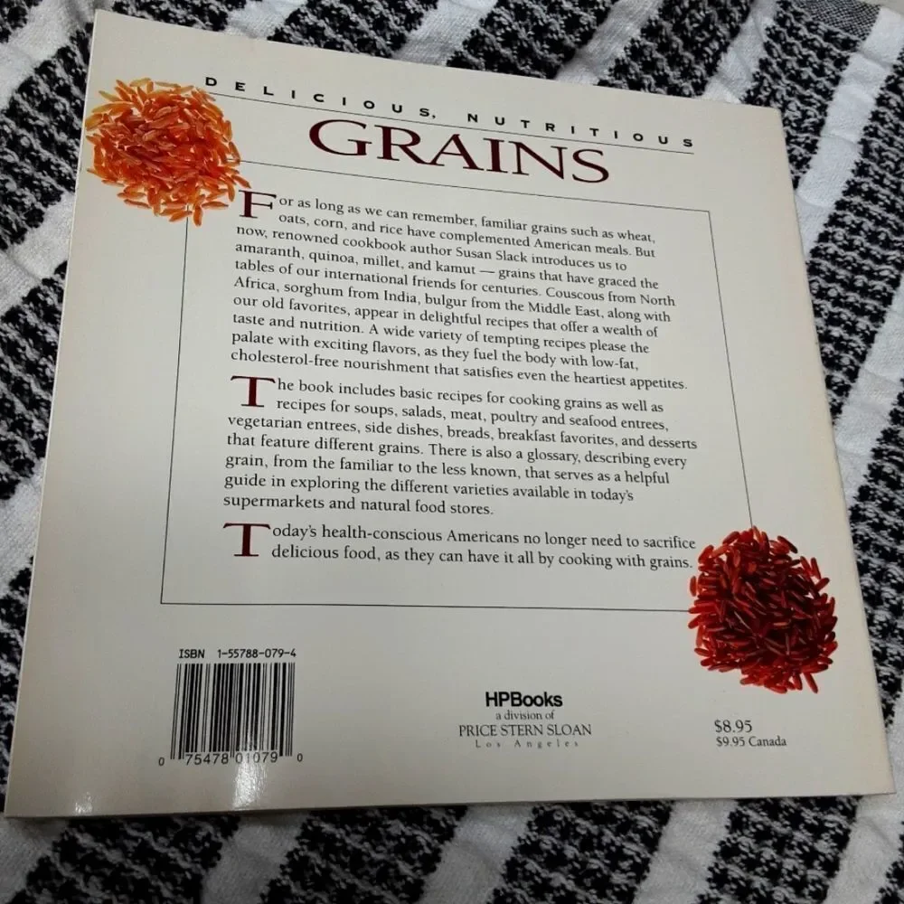 ‎Cooking With Grains Cookbook Hardbound Educational Photographs Susan Slack